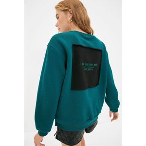 Trendyol TWOAW21SW0150 Volwassenen Vrouwen Sweatshirt Single pack - Olie