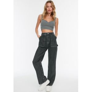 Trendyol Jeans voor dames, Antraciet, 64