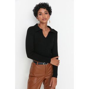 Trendyol Acryl Trui - Zwart - Regular M Black, Zwart, M