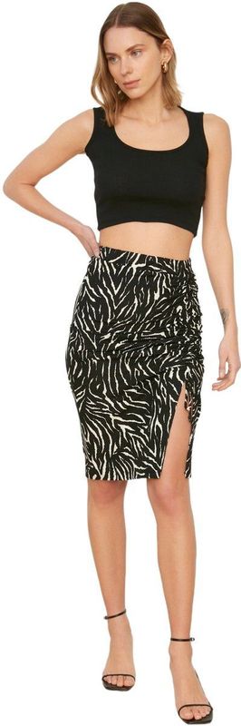 Trendyol - Shutter Gedetailleerde Gebreide Rok - Zwart