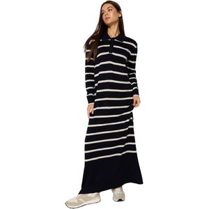 Trendyol - Maxi Jurk - Beige - Acrylique - Col Polo