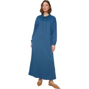 Trendyol - Design Maxi Jurk - Zwart - Gebreid - Standaard