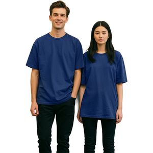 Basic Collection - Oversized T-shirt - Marineblauw - 100% Katoen