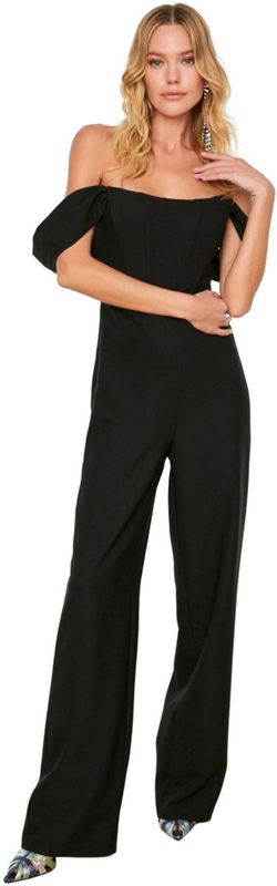 Trendyol Geweven Jumpsuit Met Pruimvoering En Beugel Tprss22Tu0070