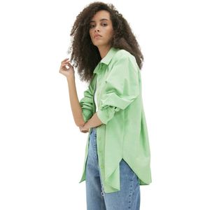 Trendyol - Oversize Basic Shirt - Tegel - Geweven Shirt