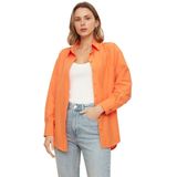 Overhemd - Geweven - Katoen/Polyester - Overmaatse Pasvorm