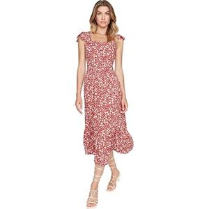 Trendyol - A-lijn Geweven Midi-jurk - Oranje - Regular Fit