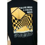 Trendyol - Crew Neck Knit T-shirt - Navy Blauw - Heren - Oversized