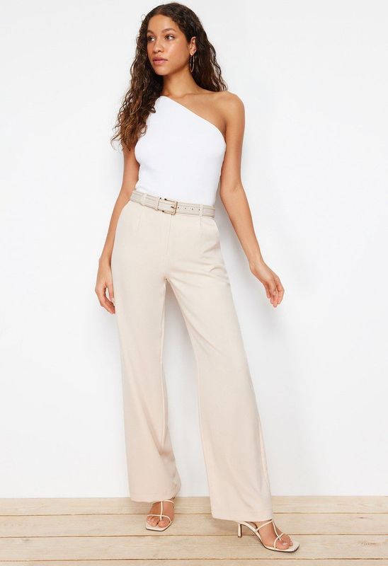 Broek - Geweven - Zwart - 87% Polyester, 13% Elastaan