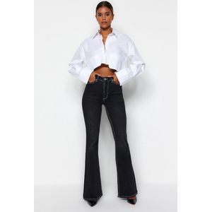 Trendyol TWOSS22JE0460 Volwassenen Vrouwen Jeans single - Zwart