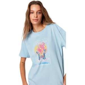 T-shirt - Katoen - Gebreid - Relaxte Pasvorm - Turkiye