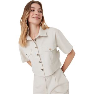 Trendyol - Chemise - Katoen - Uni - Vrouw