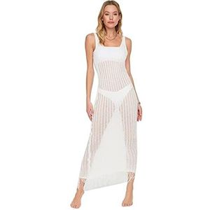 Trendyol Jurk - Zwart - Midi, Ecru, XL