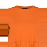 Trendyol - Relaxed Basic Crew Neck Knit T-shirt - Oranje - Plus Size