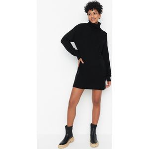 Trendyol Steen Mini Breiwerk Wijde Patroon Jurk Twoaw23El00026