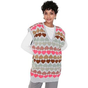 Trui Vest - Grijs - Regular, grijs, L