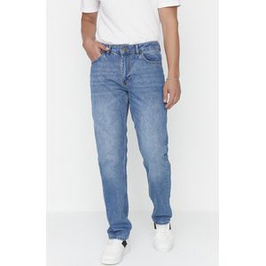 Trendyl - Blauwe Rechte Jeans - Katoen