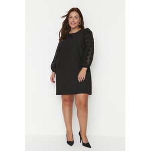 Trendyol - A-lijn Mini Jurk - Effen - Geweven Stof