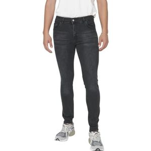 Trendyol Mannelijke normale taille Skinny fit Skinny jeans, Antraciet, 46