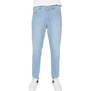 Trendyol Mannelijke normale taille Skinny fit Relaxed Jeans, Blauw, 42