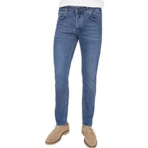 Trendyol Mannelijke normale taille Skinny fit Skinny jeans, Blauw, 38