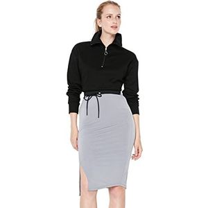 TRENDYOL Trendyol Bodycon Midi Bodycon gebreide rok voor dames, rok voor dames (1 stuk), Grau