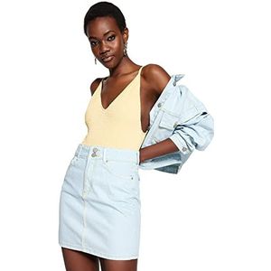 TRENDYOL Vrouwen Mini A-lijn geweven stof Rock Skirt, Blauw, 36, Blau, 36