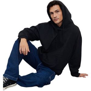 Trendyol Indigo Oversized/Wide Cut Fleece/Warm Sweatshirt Met Capuchon Tmnaw23Sw00195