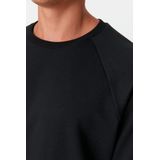 Trendyol TMNAW23SW00190 Volwassenen Mannen Sweatshirt single - Zwart