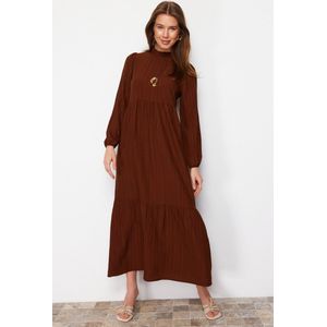 Trendyol Jurk - Bruin - Skater, Bruin, 66