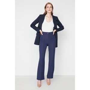 Trendyol Heren Broek - Marineblauw - Katoen
