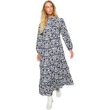 Trendyol Jurk - Marineblauw - A-lijn, Marineblauw,38, Donkerblauw, 36