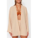 Trendyol - Geweven Kimono - Olie Groen - Shorts Strandset