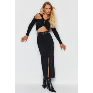 A-lijnrok - Zwart - 100% Katoen