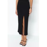 Trendyol Strandkleding Khaki Gebreide Maxi-Jurk Met Riem Tbess21El2992