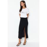 Trendyol Strandkleding Khaki Gebreide Maxi-Jurk Met Riem Tbess21El2992