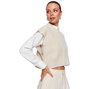 Trendyol - Twoaw24Sv00005 - Gebreide Trui - Ronde Hals