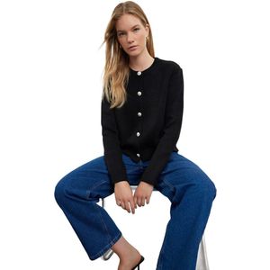 Trendyol - Regular Fit - Gebreid Vest - Zwart