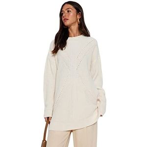 Trendyol Trui - beige - rechte snit dames sweatshirt (1 stuk), Rots, L