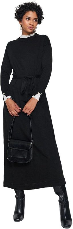 Trendyol - Bandeaujurk - Zwart - 100% Acryl