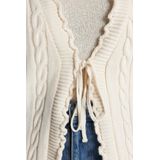 Trendyol - Ecru Geknoopt Vest - 100% Acryl - Gebreid