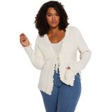 Trendyol - Ecru Geknoopt Vest - 100% Acryl - Gebreid