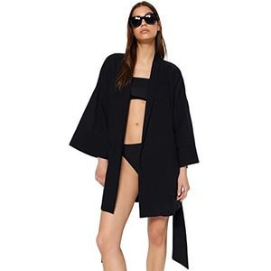 Trendyol Kimono & Caftan - Zwart - Regular fit, Zwart, 36, Zwart, 34