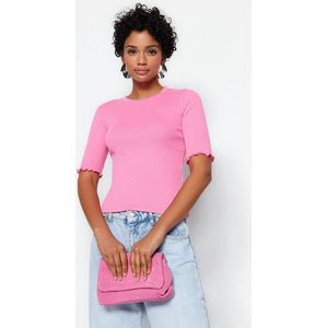 Blouse - Gebreid - Multicolor - 50% Katoen, 47% Polyester, 3% Elastaan