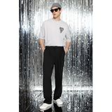 Trendyol Zwarte Wijde Pijpen Losse Stoffen Baggy Broek Tmnss23Pl00039