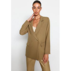 Blazer - Blauw - Geweven - 86% Polyester 14% Elastaan