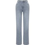Trendyol Blauwgrijze Jeans Met Lage Taille En Wijde Pijpen Twoss24Je00060
