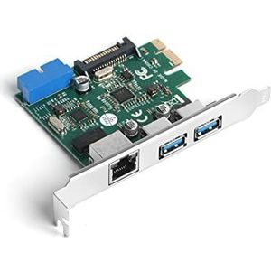 DARK 2 x USB3.0 + Gigabit LAN PCIe X1 Netwerk Ethernet-kaart (DK-NT-PEGLANU2)