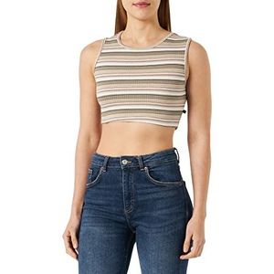 LTB Jeans Dames Yacepe shirt met bretels/cami-shirt, White Sage Mellow Rose St 13605, L, White Sage Mellow Rose St 13605, L