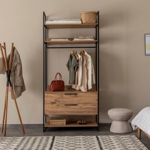 Arabic House Kledingkast Dynamic F Melamine Naturel 104x225cm - Melamine